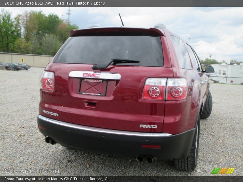 Red Jewel Tintcoat / Ebony 2010 GMC Acadia SLT AWD