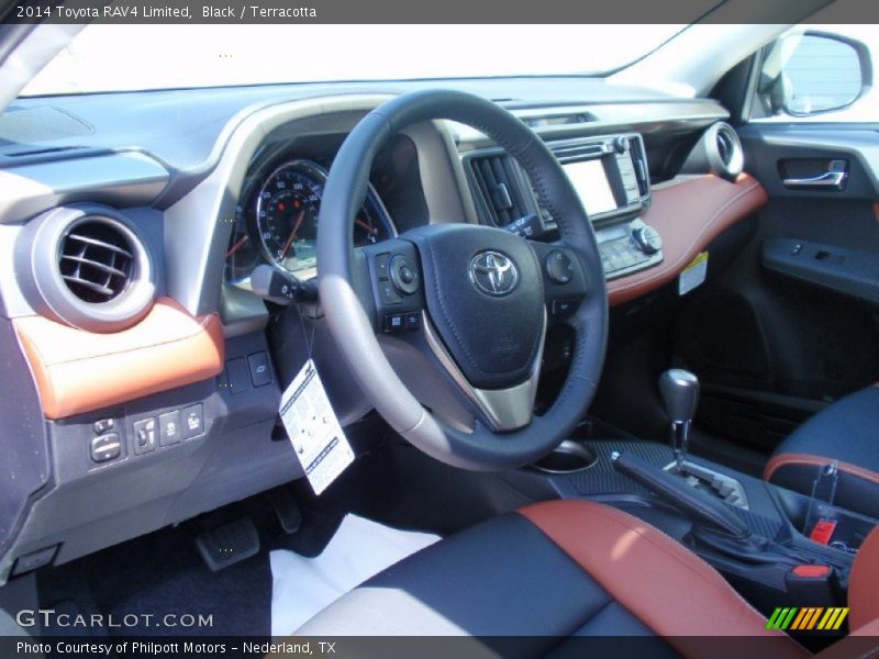 Black / Terracotta 2014 Toyota RAV4 Limited