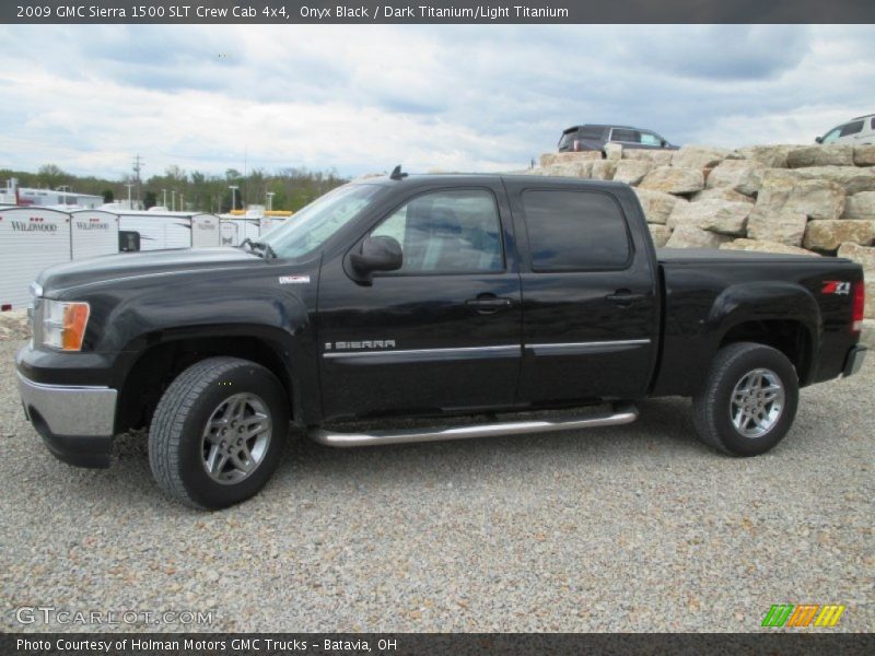 Onyx Black / Dark Titanium/Light Titanium 2009 GMC Sierra 1500 SLT Crew Cab 4x4