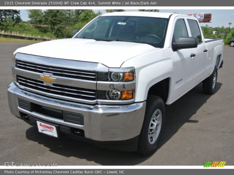 Summit White / Jet Black/Dark Ash 2015 Chevrolet Silverado 2500HD WT Crew Cab 4x4