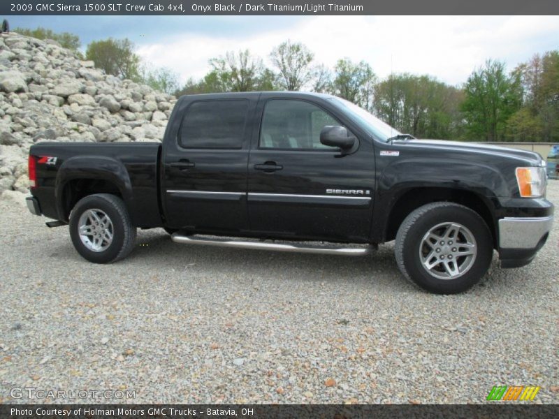 Onyx Black / Dark Titanium/Light Titanium 2009 GMC Sierra 1500 SLT Crew Cab 4x4