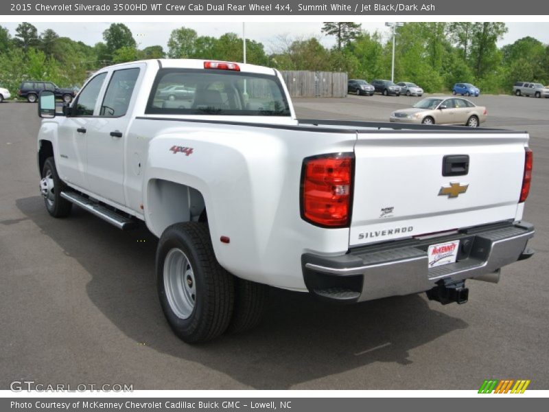 Summit White / Jet Black/Dark Ash 2015 Chevrolet Silverado 3500HD WT Crew Cab Dual Rear Wheel 4x4
