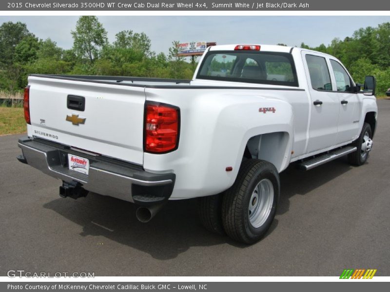 Summit White / Jet Black/Dark Ash 2015 Chevrolet Silverado 3500HD WT Crew Cab Dual Rear Wheel 4x4