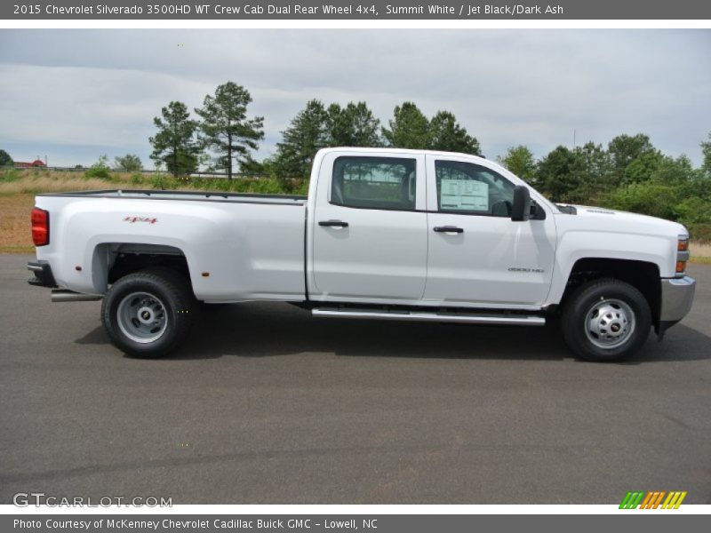 Summit White / Jet Black/Dark Ash 2015 Chevrolet Silverado 3500HD WT Crew Cab Dual Rear Wheel 4x4