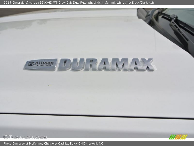 Summit White / Jet Black/Dark Ash 2015 Chevrolet Silverado 3500HD WT Crew Cab Dual Rear Wheel 4x4