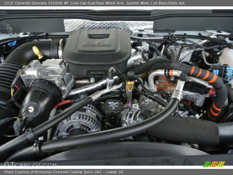  2015 Silverado 3500HD WT Crew Cab Dual Rear Wheel 4x4 Engine - 6.6 Liter OHV 32-Valve Duramax Turbo-Diesel V8