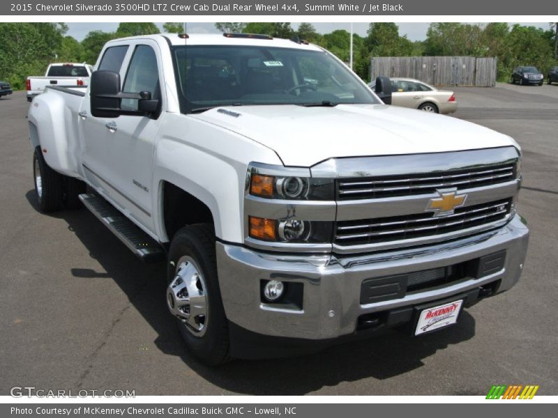 Summit White / Jet Black 2015 Chevrolet Silverado 3500HD LTZ Crew Cab Dual Rear Wheel 4x4
