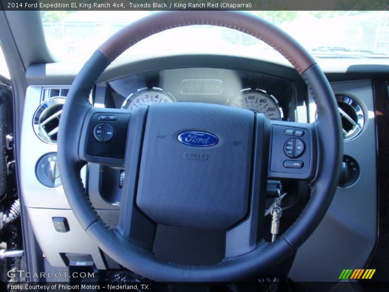 Tuxedo Black / King Ranch Red (Chaparral) 2014 Ford Expedition EL King Ranch 4x4