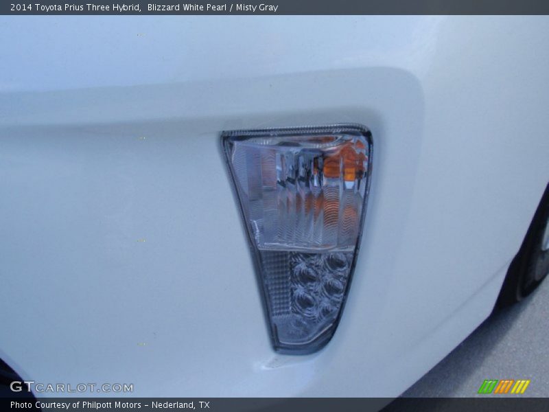 Blizzard White Pearl / Misty Gray 2014 Toyota Prius Three Hybrid