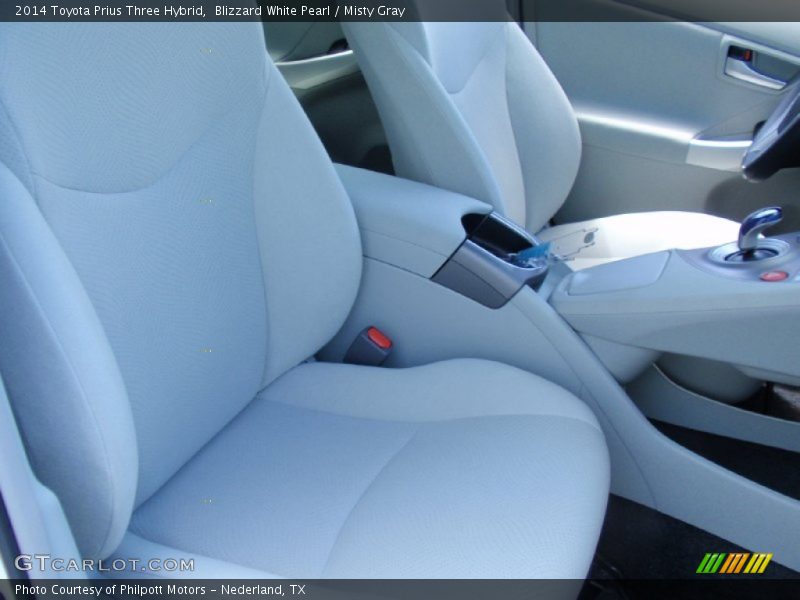 Blizzard White Pearl / Misty Gray 2014 Toyota Prius Three Hybrid