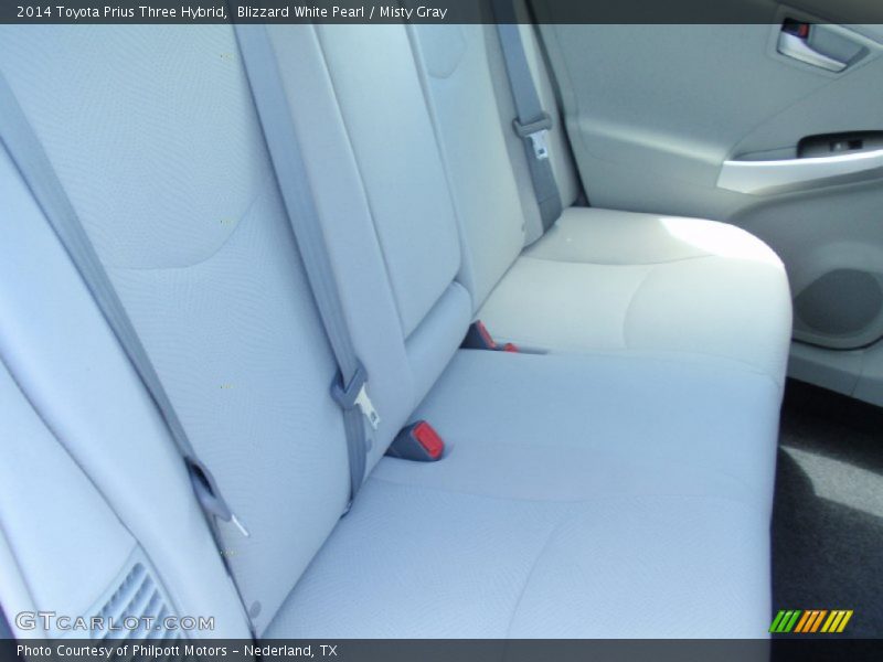 Blizzard White Pearl / Misty Gray 2014 Toyota Prius Three Hybrid