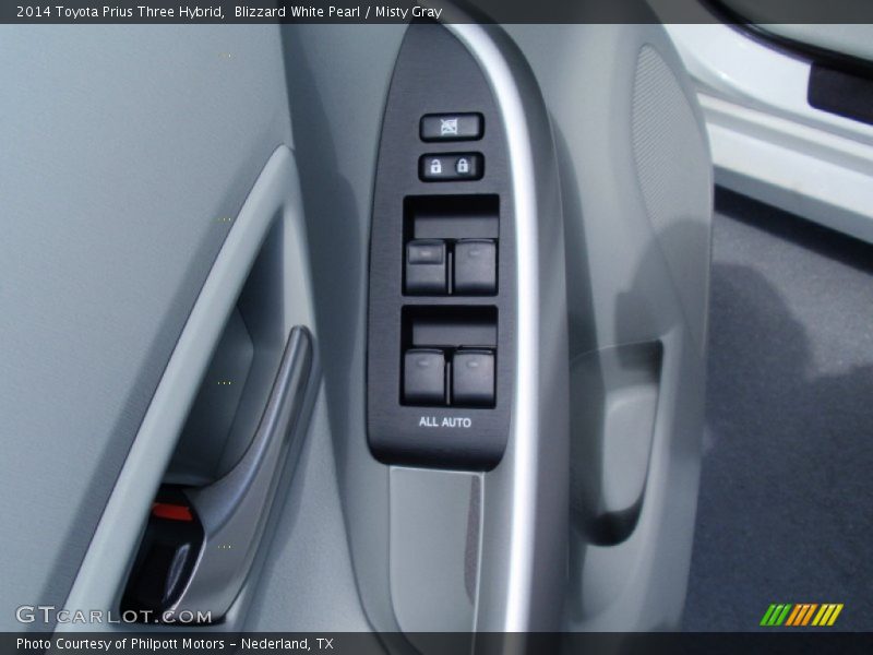 Blizzard White Pearl / Misty Gray 2014 Toyota Prius Three Hybrid