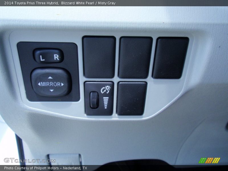 Blizzard White Pearl / Misty Gray 2014 Toyota Prius Three Hybrid