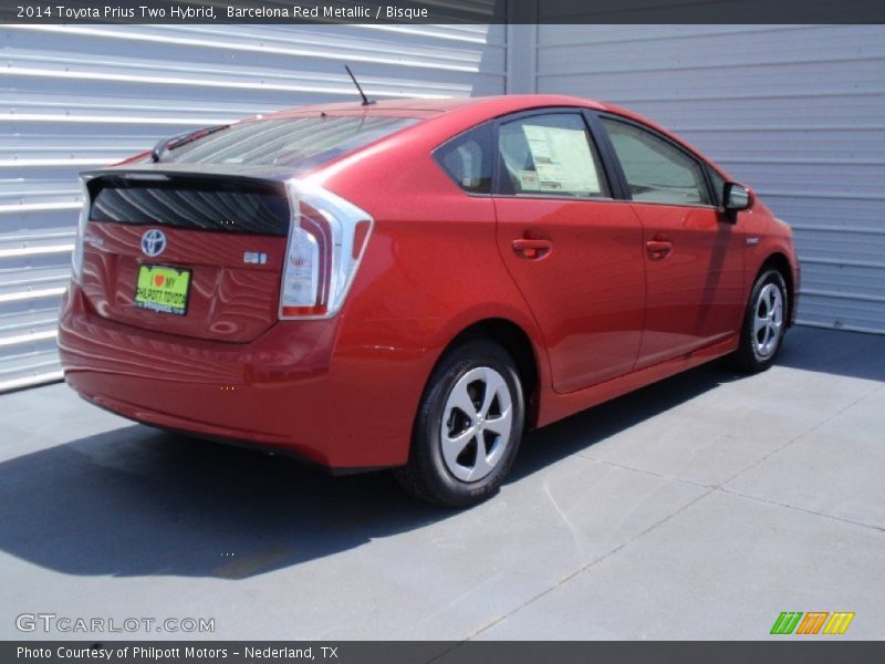 Barcelona Red Metallic / Bisque 2014 Toyota Prius Two Hybrid