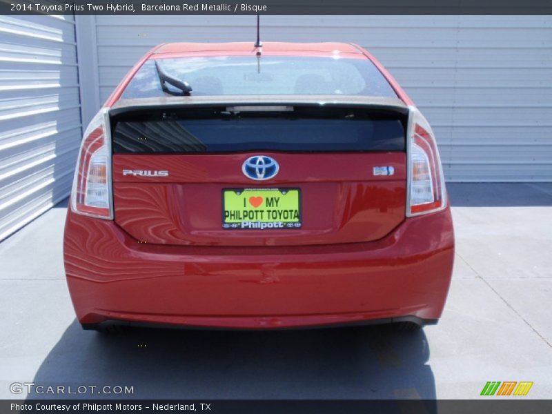 Barcelona Red Metallic / Bisque 2014 Toyota Prius Two Hybrid