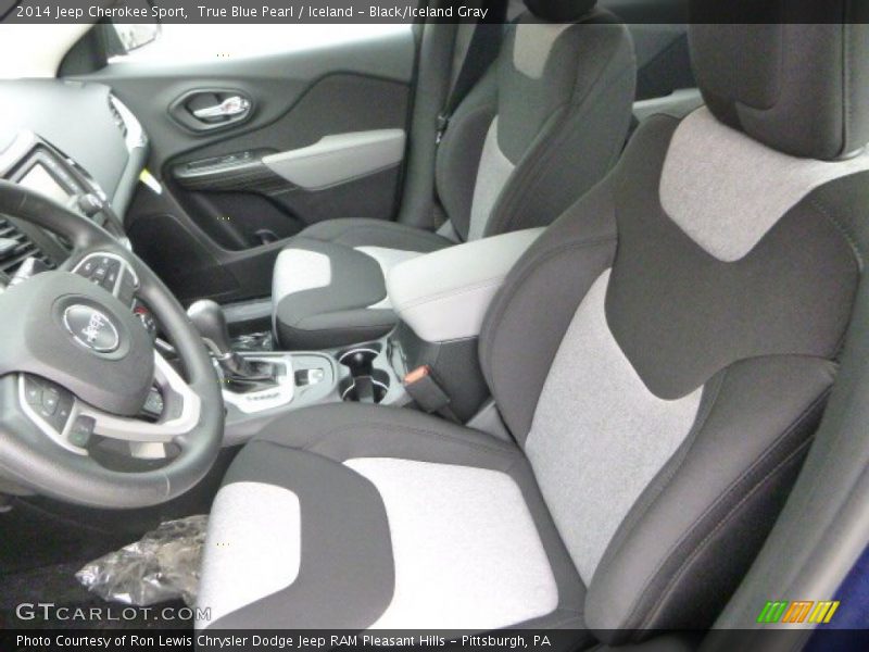 2014 Cherokee Sport Iceland - Black/Iceland Gray Interior