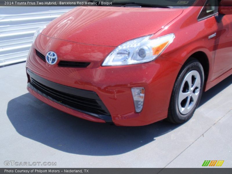Barcelona Red Metallic / Bisque 2014 Toyota Prius Two Hybrid