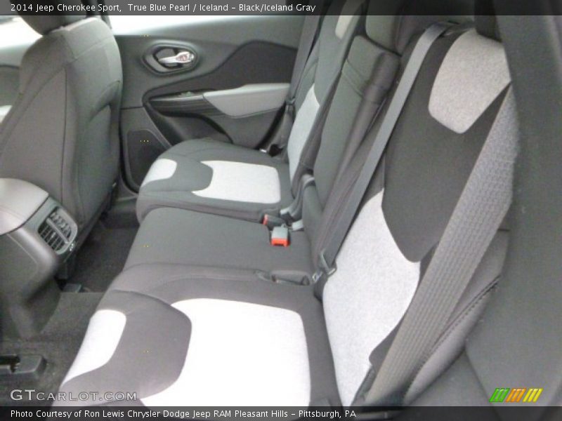 Rear Seat of 2014 Cherokee Sport