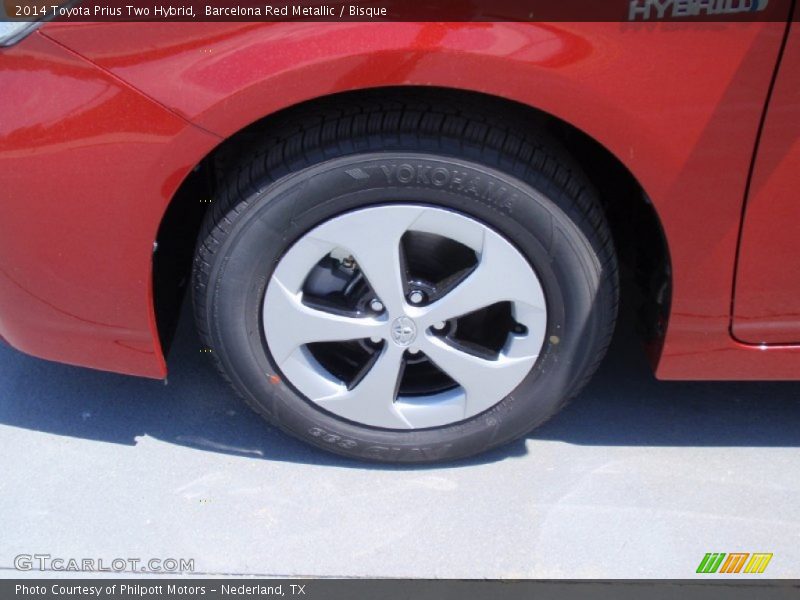 Barcelona Red Metallic / Bisque 2014 Toyota Prius Two Hybrid