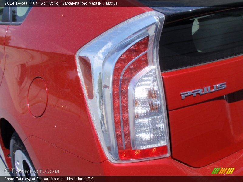Barcelona Red Metallic / Bisque 2014 Toyota Prius Two Hybrid