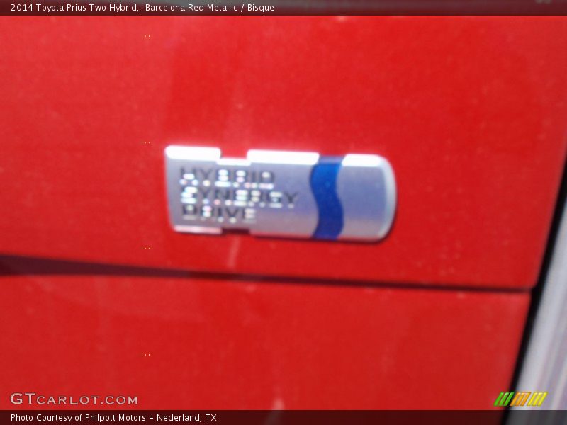 Barcelona Red Metallic / Bisque 2014 Toyota Prius Two Hybrid
