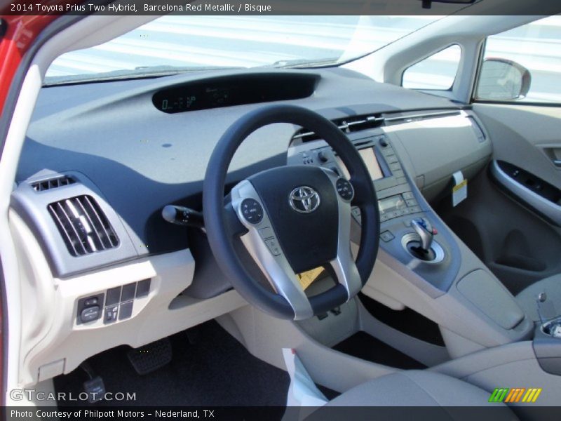 Barcelona Red Metallic / Bisque 2014 Toyota Prius Two Hybrid