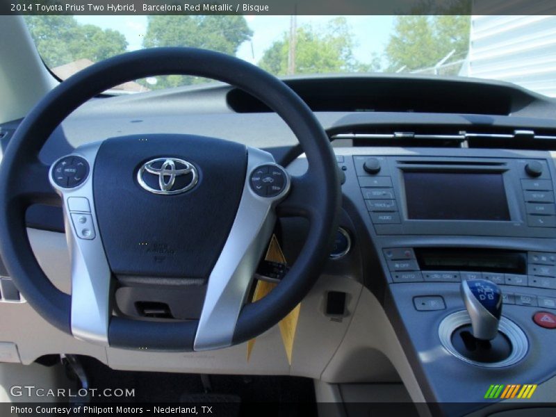 Barcelona Red Metallic / Bisque 2014 Toyota Prius Two Hybrid