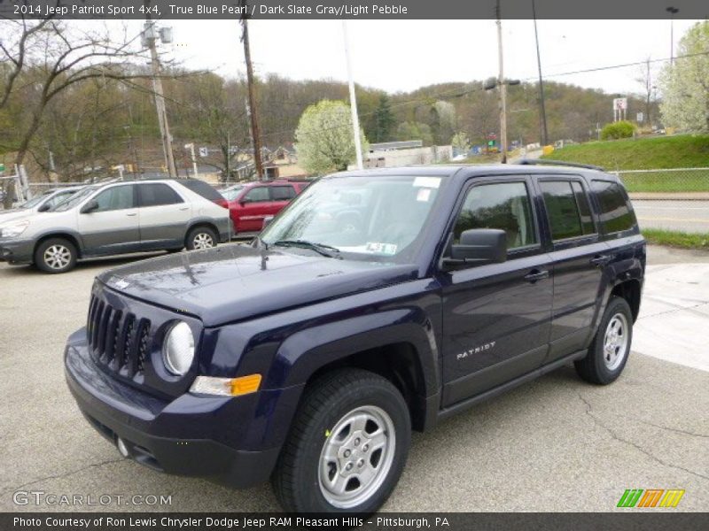 True Blue Pearl / Dark Slate Gray/Light Pebble 2014 Jeep Patriot Sport 4x4