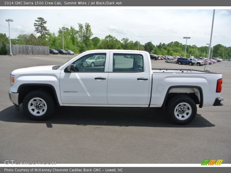 Summit White / Jet Black/Dark Ash 2014 GMC Sierra 1500 Crew Cab