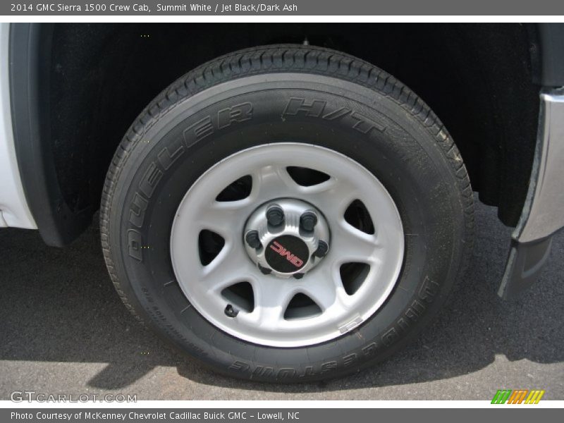 Summit White / Jet Black/Dark Ash 2014 GMC Sierra 1500 Crew Cab