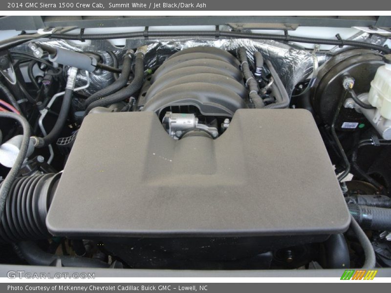 Summit White / Jet Black/Dark Ash 2014 GMC Sierra 1500 Crew Cab