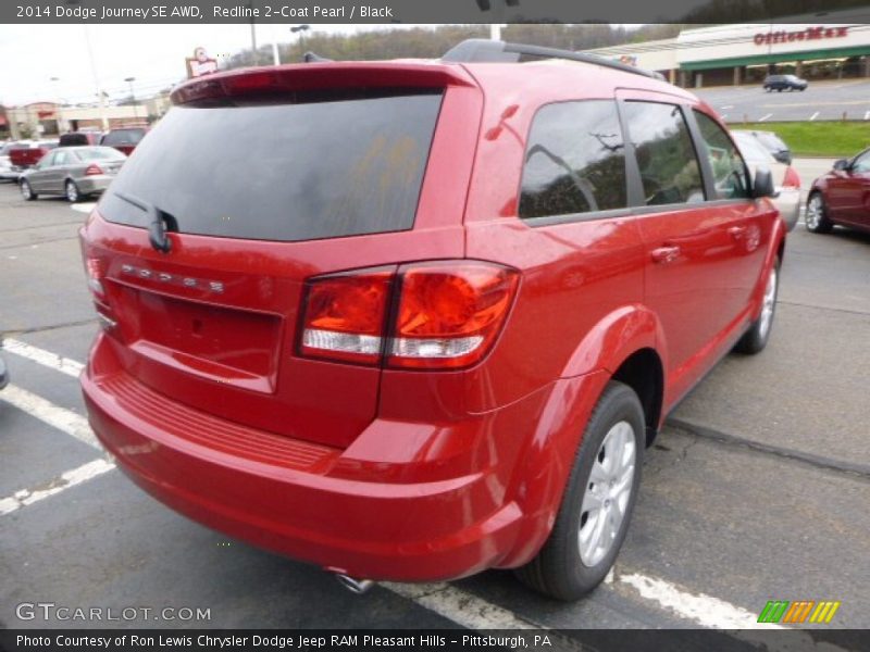 Redline 2-Coat Pearl / Black 2014 Dodge Journey SE AWD