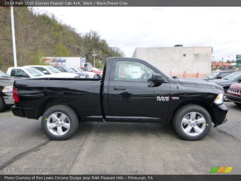 Black / Black/Diesel Gray 2014 Ram 1500 Express Regular Cab 4x4