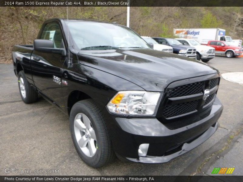 Black / Black/Diesel Gray 2014 Ram 1500 Express Regular Cab 4x4