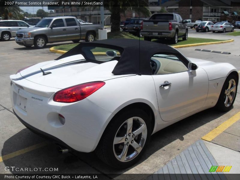 Pure White / Steel/Sand 2007 Pontiac Solstice Roadster