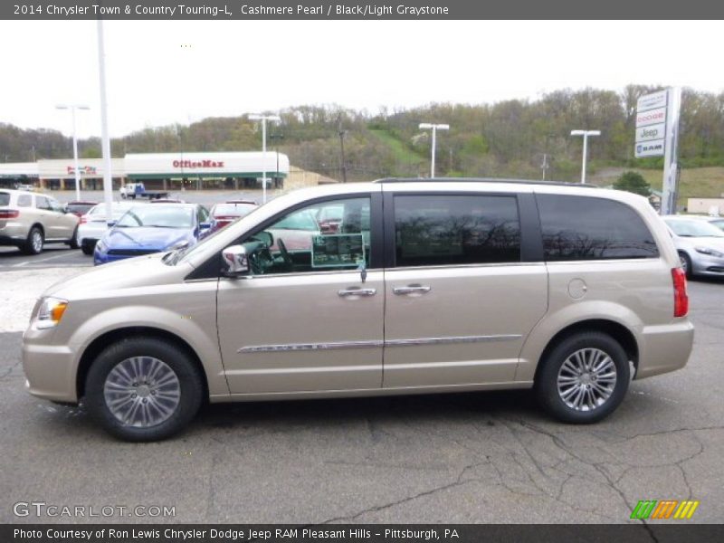 Cashmere Pearl / Black/Light Graystone 2014 Chrysler Town & Country Touring-L