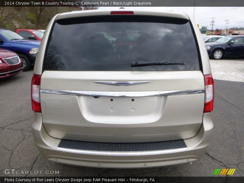 Cashmere Pearl / Black/Light Graystone 2014 Chrysler Town & Country Touring-L