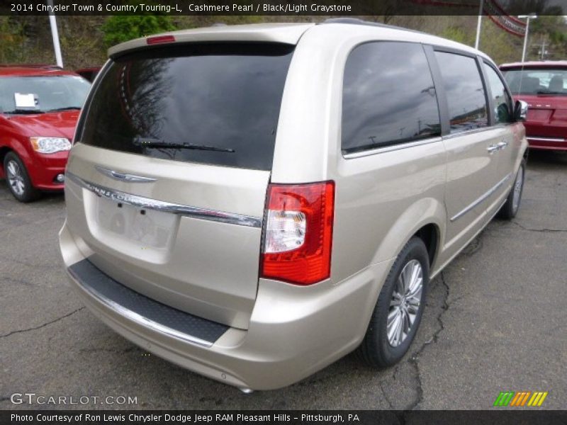 Cashmere Pearl / Black/Light Graystone 2014 Chrysler Town & Country Touring-L