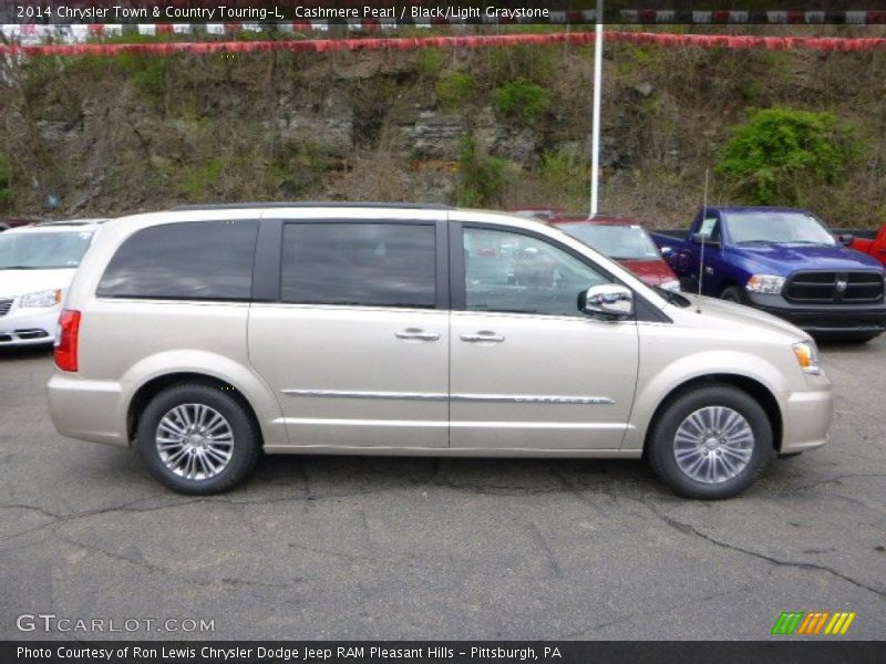 Cashmere Pearl / Black/Light Graystone 2014 Chrysler Town & Country Touring-L