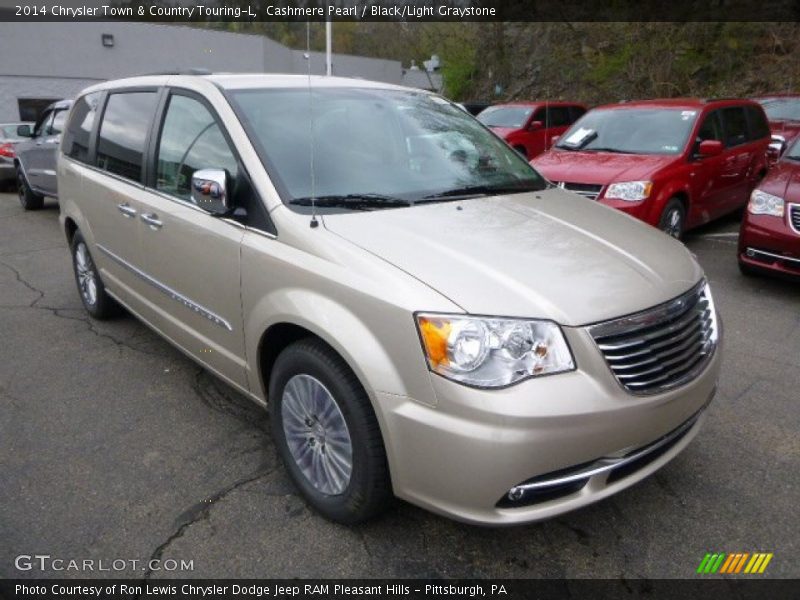 Cashmere Pearl / Black/Light Graystone 2014 Chrysler Town & Country Touring-L