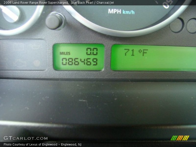 Java Black Pearl / Charcoal/Jet 2006 Land Rover Range Rover Supercharged