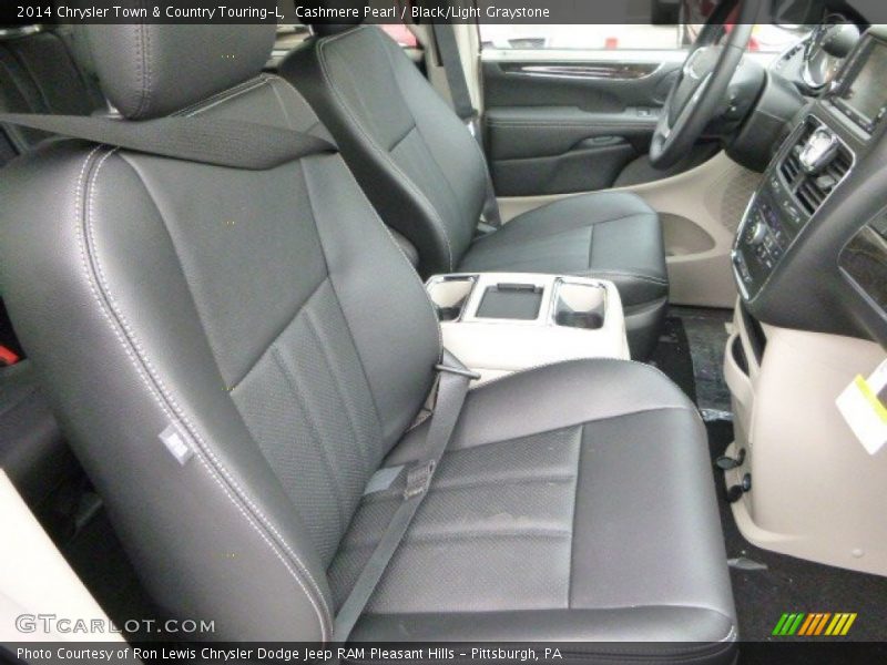 Cashmere Pearl / Black/Light Graystone 2014 Chrysler Town & Country Touring-L