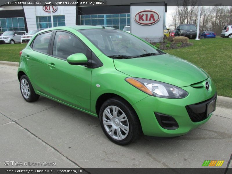 Spirted Green Metallic / Black 2012 Mazda MAZDA2 Sport