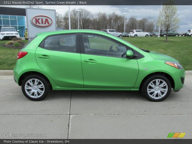 Spirted Green Metallic / Black 2012 Mazda MAZDA2 Sport