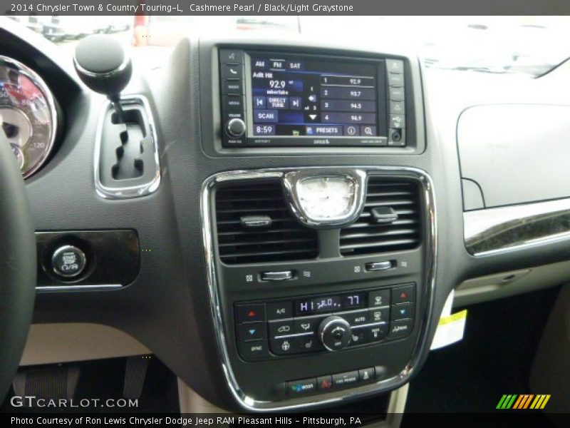 Cashmere Pearl / Black/Light Graystone 2014 Chrysler Town & Country Touring-L