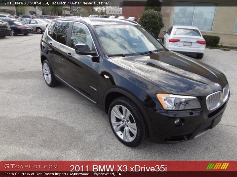 Jet Black / Oyster Nevada Leather 2011 BMW X3 xDrive 35i