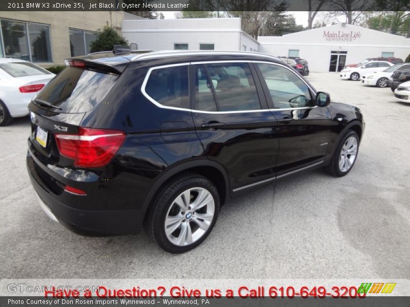 Jet Black / Oyster Nevada Leather 2011 BMW X3 xDrive 35i