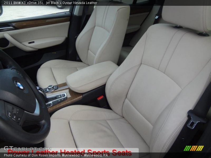 Jet Black / Oyster Nevada Leather 2011 BMW X3 xDrive 35i