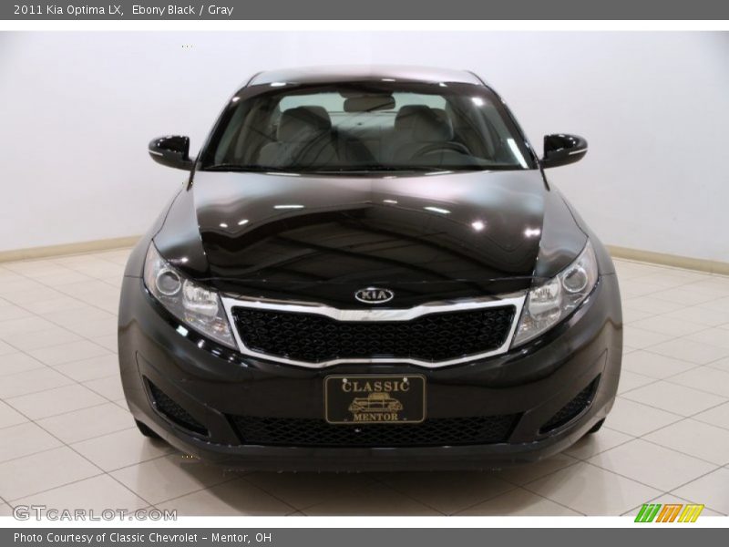 Ebony Black / Gray 2011 Kia Optima LX