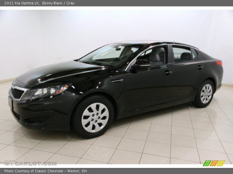 Ebony Black / Gray 2011 Kia Optima LX